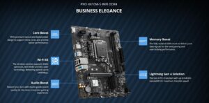 PRO H610M-S WIFI DDR4 motherboard with Intel 12th Gen support – Omkar Softech